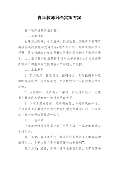 青年教师培养实施方案_1.docx