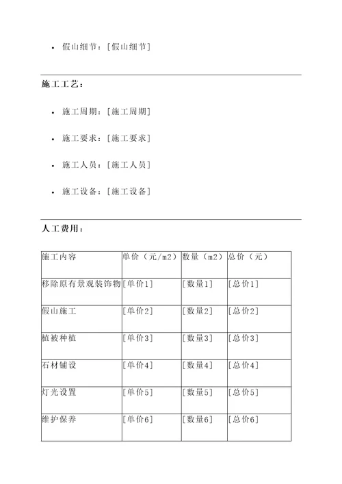 浙江宁波别墅假山报价单