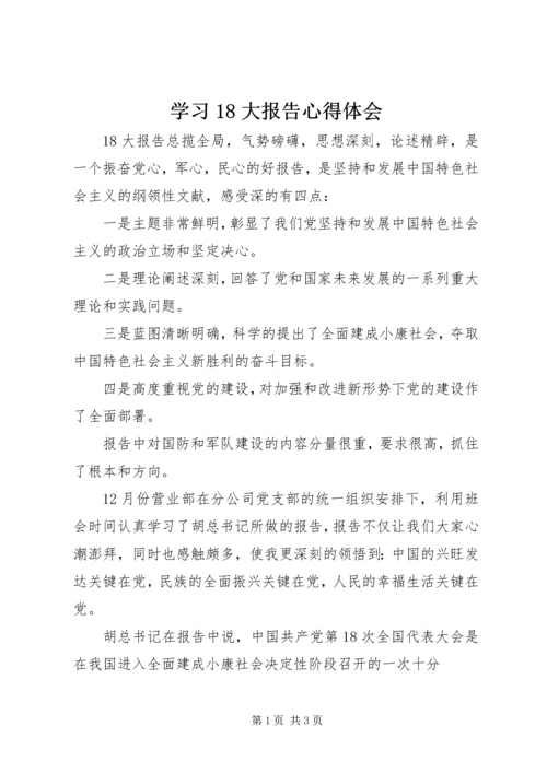 学习18大报告心得体会 (4).docx