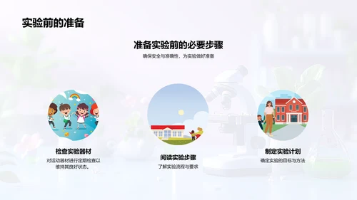 小学科学实验课PPT模板