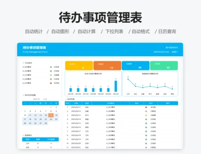待办事项管理表
