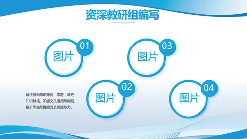 蓝色大气学校教育教学述职报告PPT