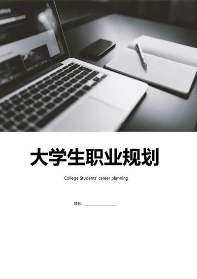 实用简洁大学生职业规划书范例