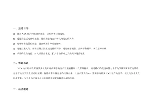 地产开盘专题策划专题方案.docx