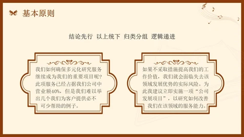 金字塔原理读书分享简约复古咖啡色