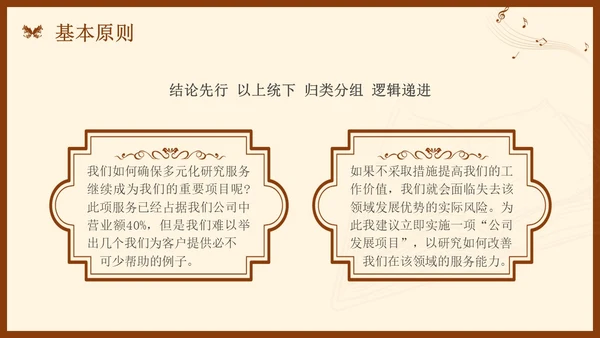 金字塔原理读书分享简约复古咖啡色