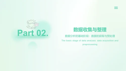 茶茶龙艾绿渐变风数据分析报告