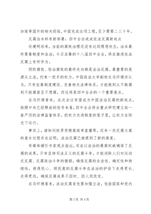 心得体会：20XX年反腐倡廉当前形势 (2).docx