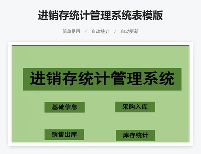 进销存统计管理系统表模版