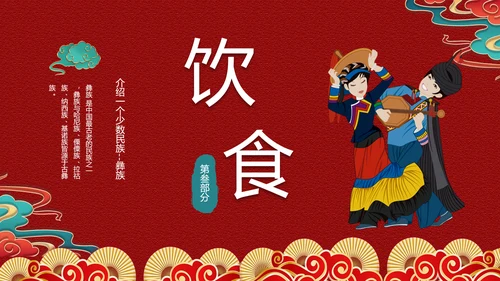少数民族，彝族介绍PPT模板