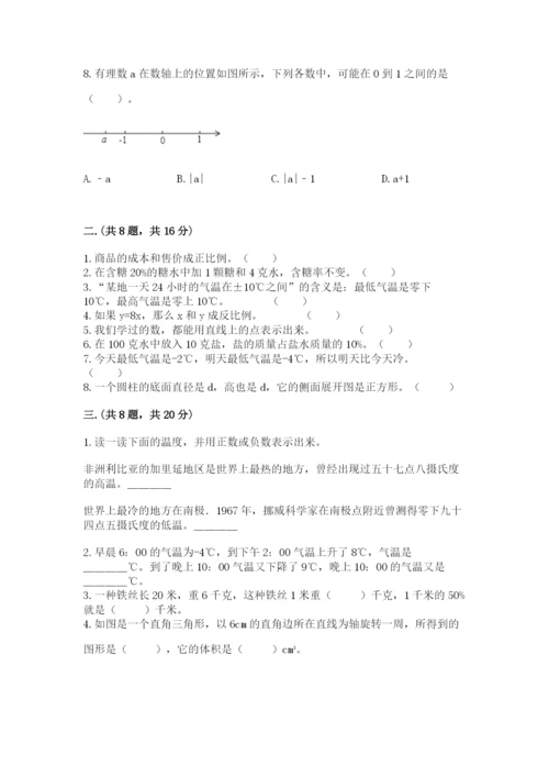 苏教版数学六年级下册试题期末模拟检测卷（必刷）.docx