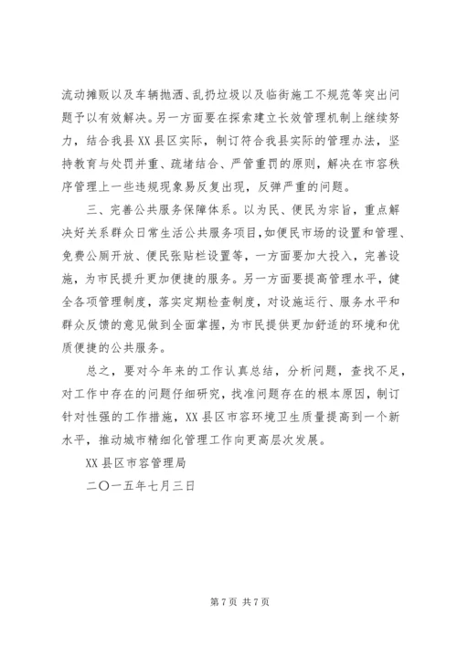 城市精细化管理工作汇报材料.docx
