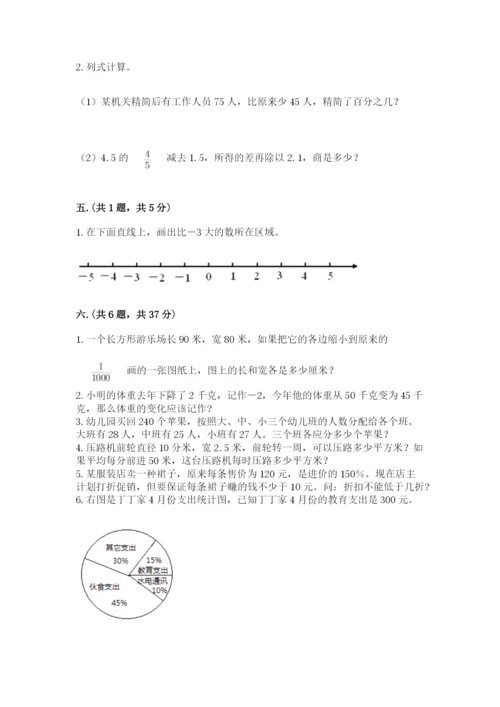 山东省济南市外国语学校小升初数学试卷含答案（轻巧夺冠）.docx