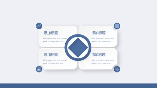 蓝色时尚保险公司年年终总结汇报动态PPT