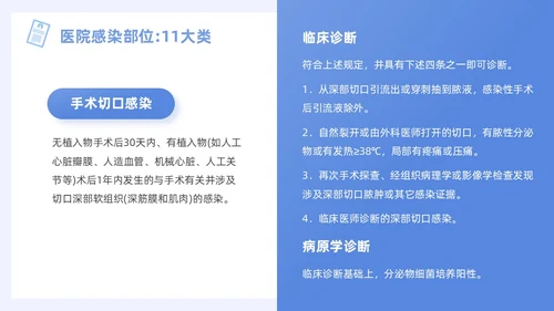 蓝色插画风图示医院PPT院感知识培训