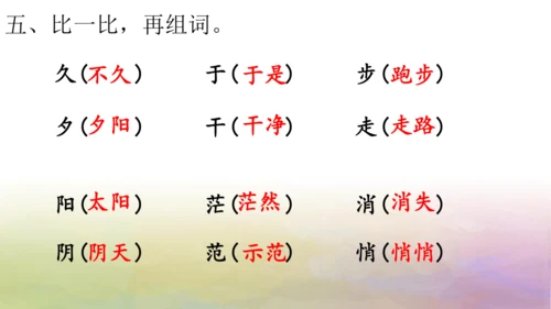 部编版二年级语文上册第七单元复习   课件