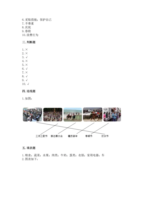 部编版四年级下册道德与法治 期末测试卷1套.docx