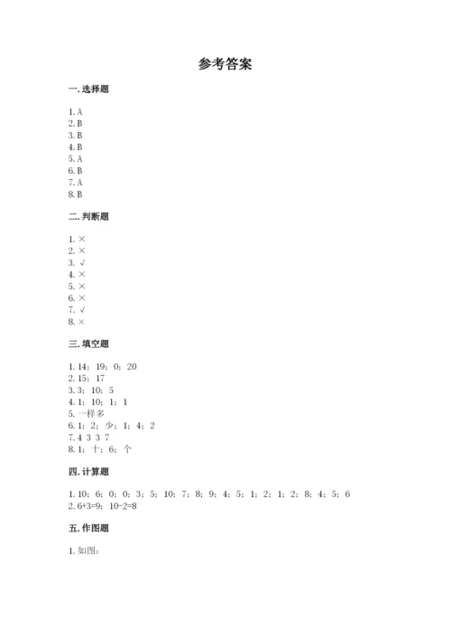 人教版一年级上册数学期末测试卷附答案【基础题】.docx