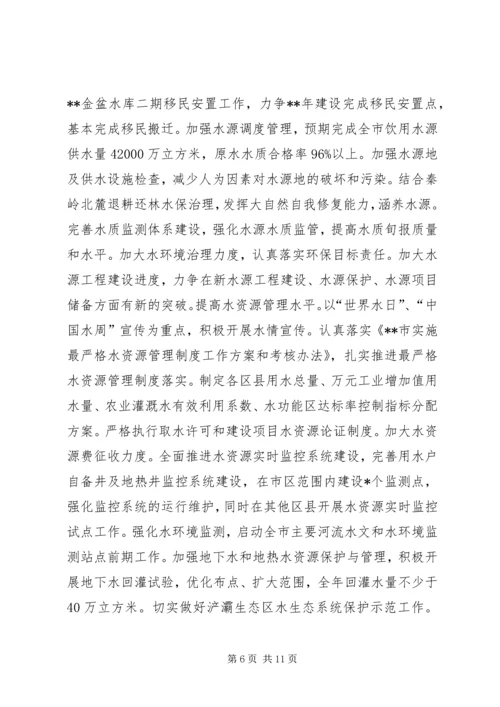 市水务局年度工作计划参考.docx