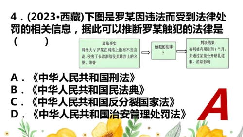 第二单元遵守社会规则 复习课件