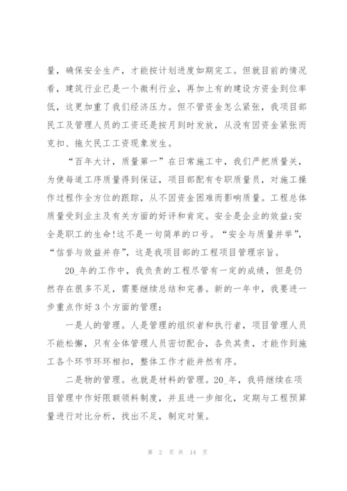 项目经理年度个人总结5篇.docx