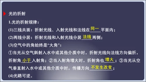 【人教2024版八上物理精彩课堂（课件）】4.6  第四章 光现象 章末复习