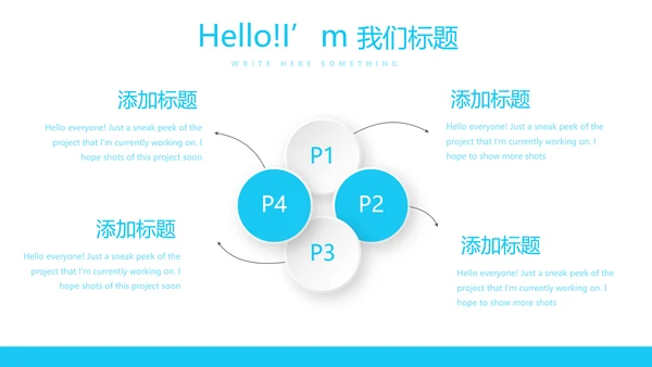 蓝色医疗牙科工作总结动态PPT