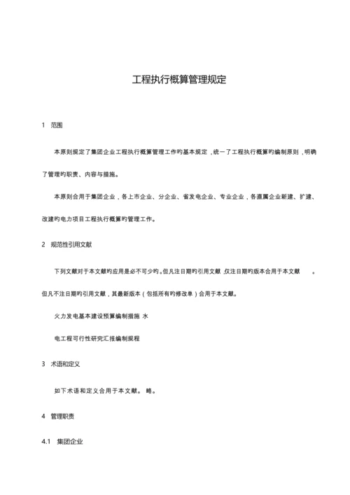 工程执行概算管理规定.docx