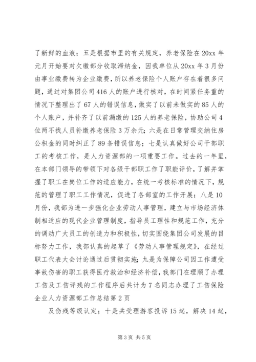 企业人力资源部工作总结.docx