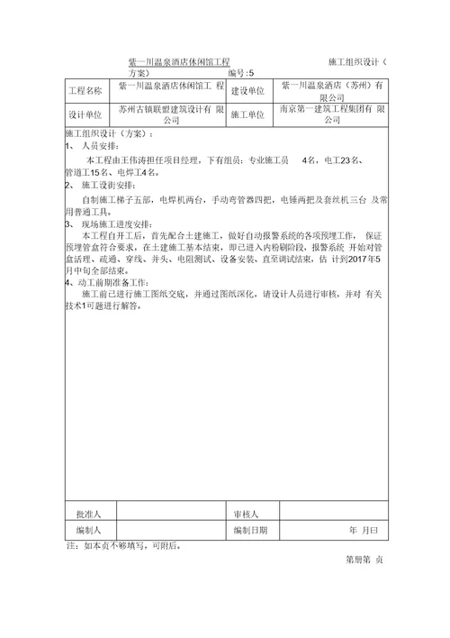 火灾自动报警系统资料范例