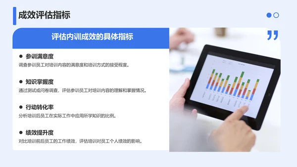 蓝色商务风企业内训体系建设与实施方案PPT模板