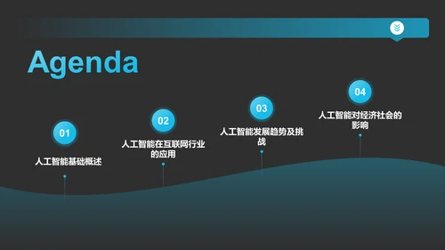 蓝色科技风人工智能基础PPT模板
