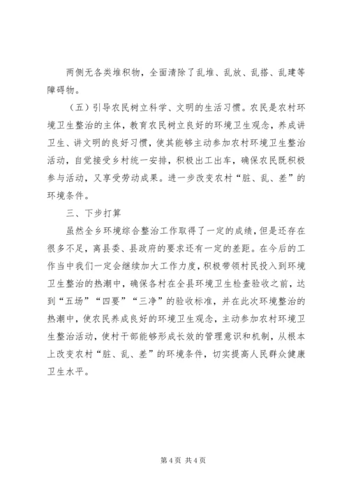 乡镇环境整治办年度工作总结.docx