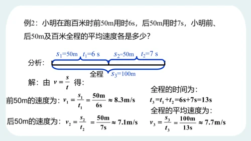 人教版 初中物理 八年级上册 第一章 机械运动 第三节 运动的快慢（1）24页ppt