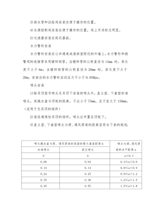 消防水(水喷淋、消火栓)系统施工方案.docx