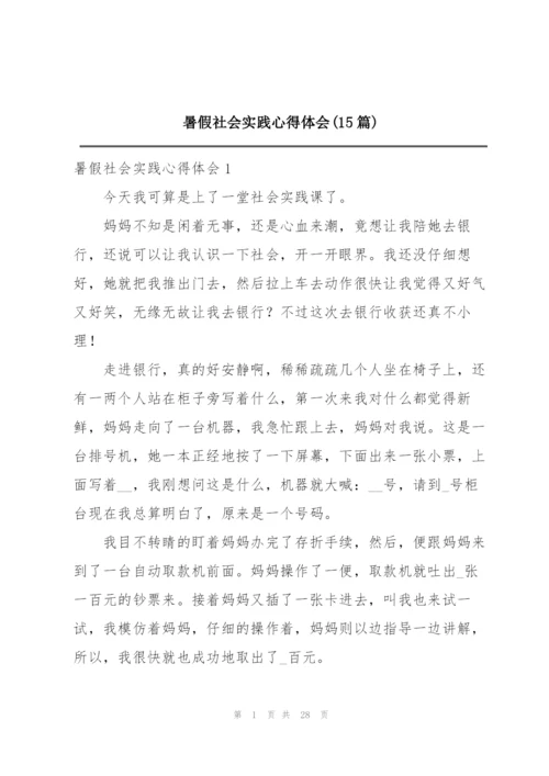 暑假社会实践心得体会(15篇).docx