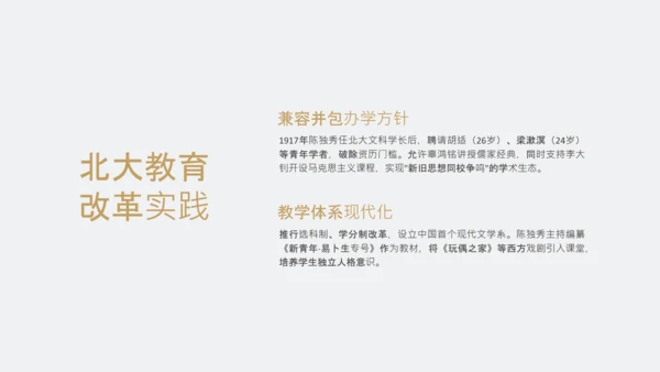 黄色简约风人物介绍之陈独秀