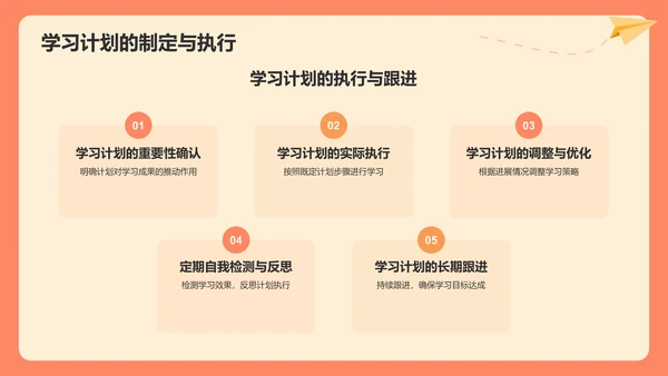 红色插画风学生英语学习成果汇报展示PPT模板