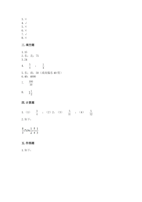 人教版六年级上册数学期中考试试卷附完整答案【考点梳理】.docx