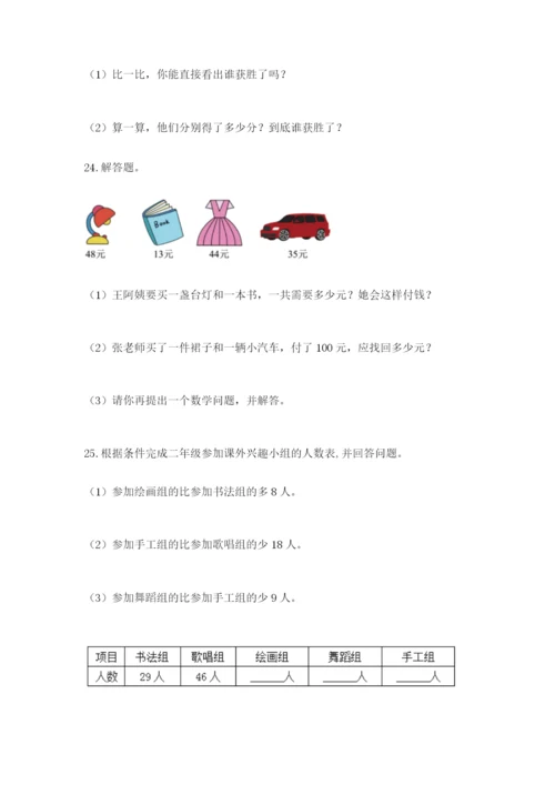 小学二年级数学应用题50道含答案（培优b卷）.docx