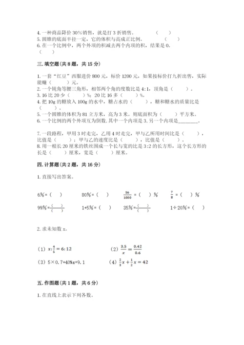 丽水市六年级下册数学期末测试卷（全优）.docx