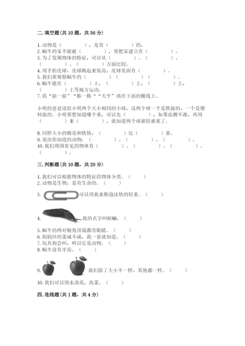 教科版一年级下册科学期末测试卷（基础题）.docx