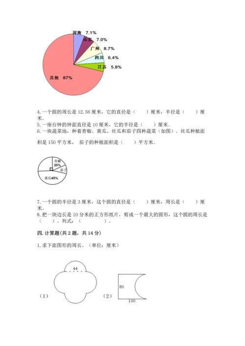 人教版六年级上册数学期末测试卷精品【达标题】.docx