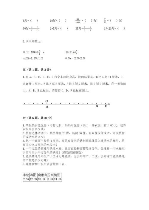 小升初数学综合模拟试卷含完整答案（全国通用）.docx