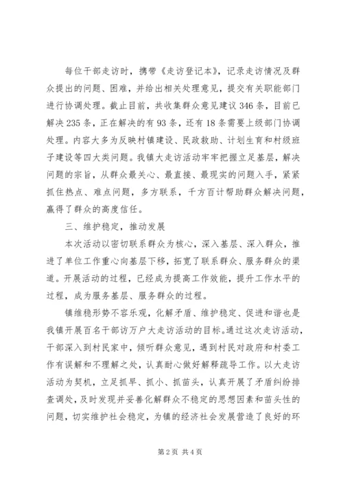 乡镇大走访活动总结.docx