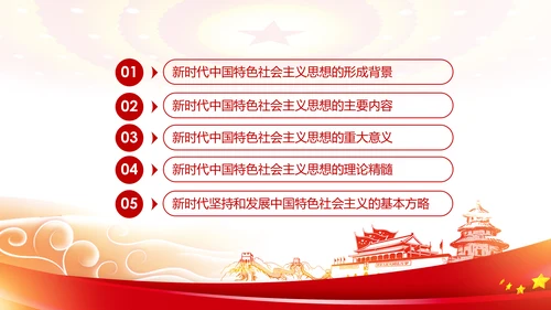 新时代中国特色社会主义思想解读PPT模板