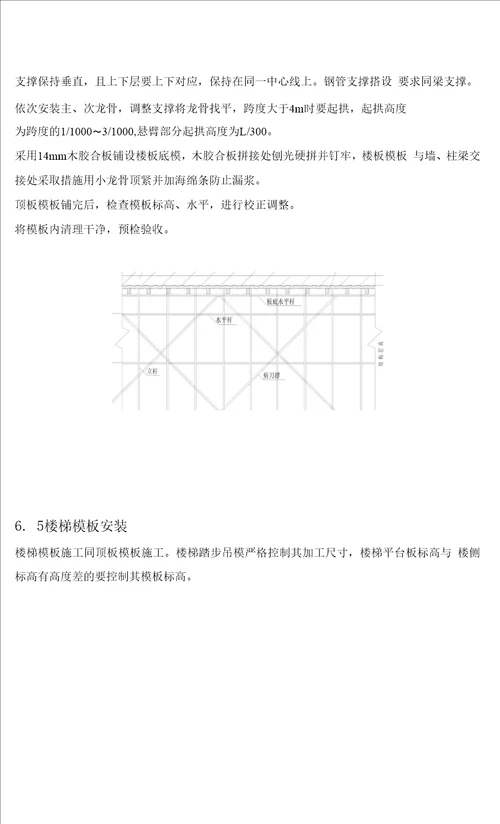 模板施工方案