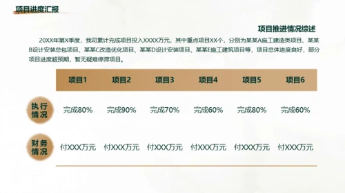 森林金色商务风通用工作总结模板