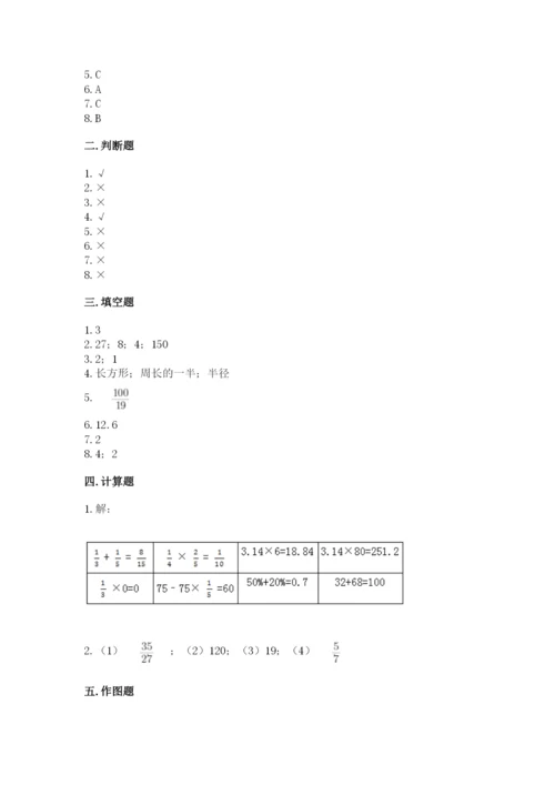 小学数学六年级上册期末卷含答案【夺分金卷】.docx