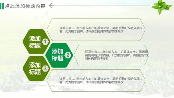 绿色清新茶文化品茶论道动态PPT模板